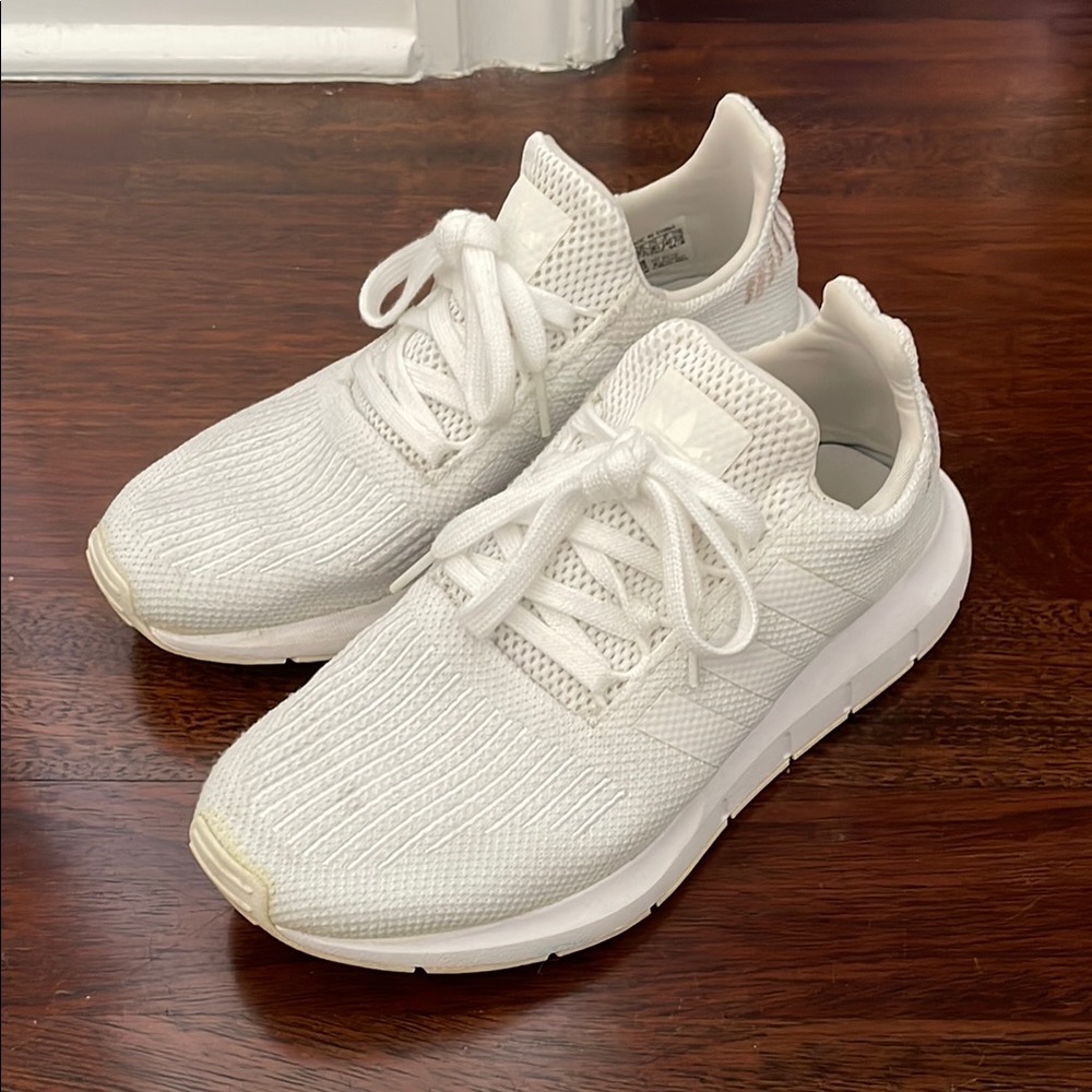 Adidas White Knit Sneakers